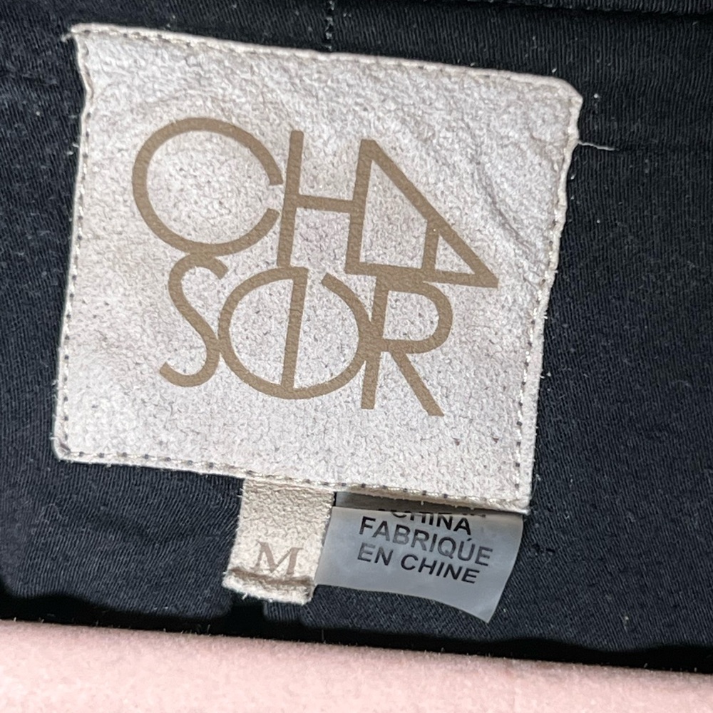 Chaser Distressed Black Button Up Jacket - image 2